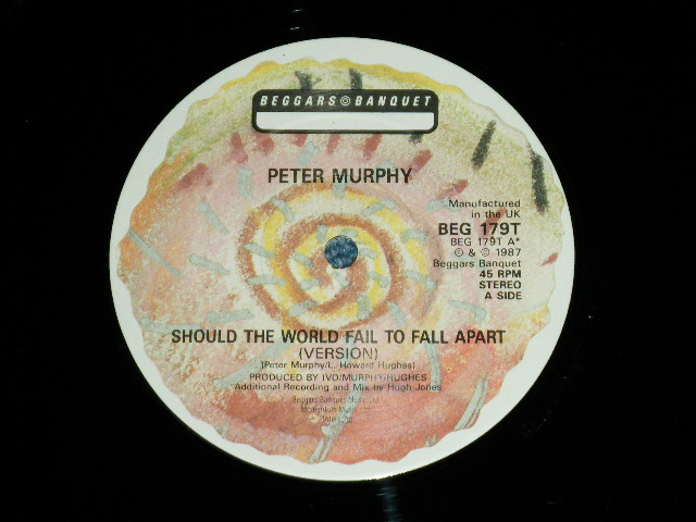 画像: PETER MURPHY - SHOULD THE WORLD FAIT TO FALL APART  ( Ex+++/MINT ) /  1987 UK ENGLAND ORIGINAL Used 12" 