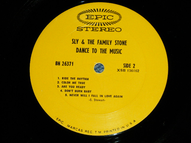 画像: SLY & THE FAMILY STONE - DANCE TO THE MUSIC ( Ex++/Ex ) / 1968 US AMERICA ORIGINAL "1st Press Jacket" Used  LP  