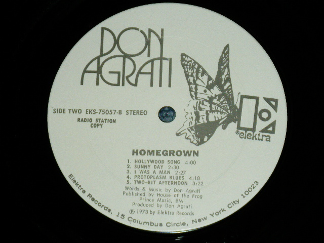 画像: DON AGRATI (Ex: YELLOWBALLON) - HOME GROWN  With Promo Sheet ( Ex++/MINT-) / 1973 US ORIGINAL "WHITE LABEL PROMO" Used  LP 
