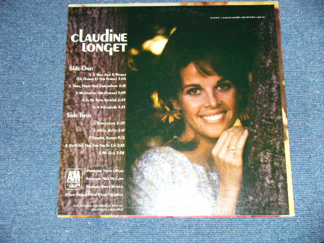 画像: CLAUDINE LONGET -  CLAUDINE ( Matrix #  A) LP-141  RE-1  △10118     B) LP-142  RE-1  △10118-X  )( Ex++/Ex++ A-1:VG++ : BB ) / 1967 US AMERICA ORIGINAL "BROWN Label"  MONO Used LP 