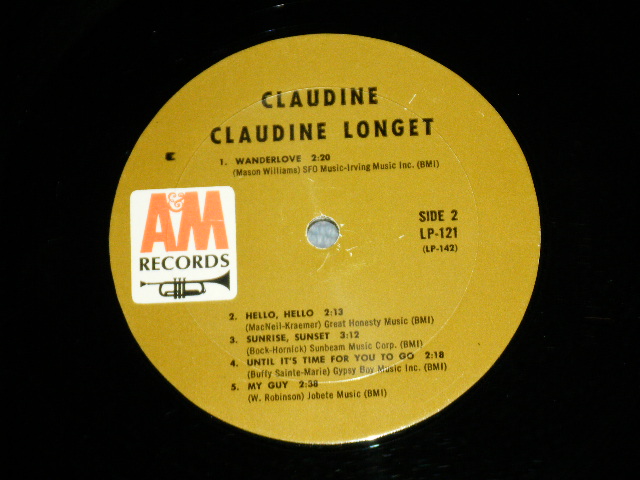 画像: CLAUDINE LONGET -  CLAUDINE ("MR/ MONARCH Press in CA") (Ex/MINT-) / 1967 US AMERICA ORIGINAL "BROWN Label" MONO Used LP 