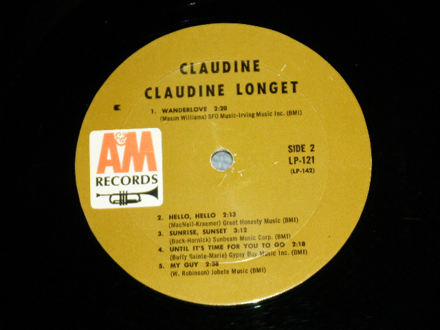 画像: CLAUDINE LONGET -  CLAUDINE ( Matrix #  A) LP-141  RE-1  △10118     B) LP-142  RE-1  △10118-X  )( Ex++/Ex++ A-1:VG++ : BB ) / 1967 US AMERICA ORIGINAL "BROWN Label"  MONO Used LP 