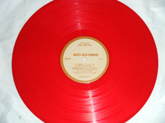 画像: THE WHO  -  WHO ARE YOU ( Ex++/Ex+++ )/ 1978 CANADA ORIGINAL "RED WAX Vinyl"  Used  LP 