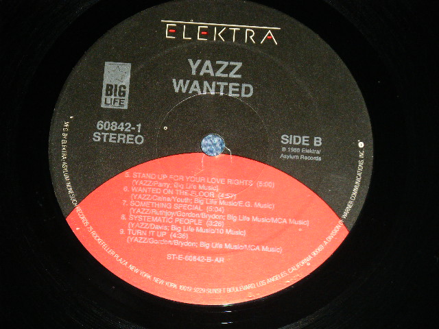 画像: YAZZ - WANTED ( えx/MINT- )  / 1988 US AMERICA ORIGINAL Used LP 