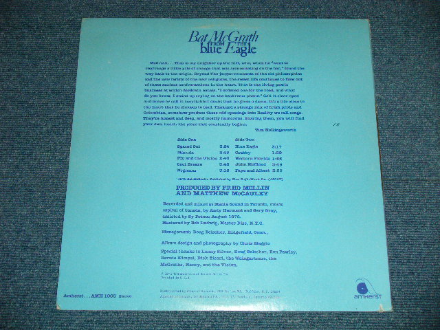 画像: BAT McGRATH - BLUE EAGLE ( VG+++/MINT- ) / 19876 US AMERICA ORIGINAL Used LP 