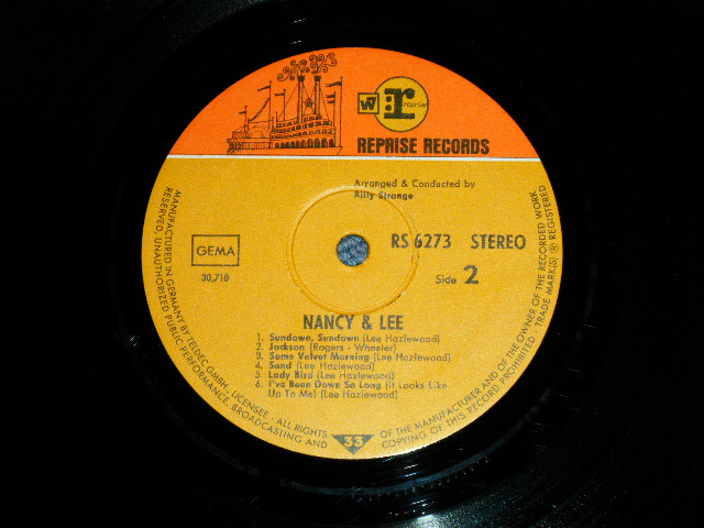 画像: NANCY SINATRA -LEE HAZELWOOD - NANCY & LEE (  Ex+++/MINT- ) / 1968 WEST-GERMAN GERMANY ORIGINAL 1st Press "2-COLOR Label"  STEREO Used LP