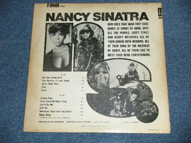 画像: NANCY SINATRA - HOW DOES THAT GRAB YOU? ( Ex-/Ex- A-1:VG++) / 1966 US AMERICA ORIGINAL 1st press "MULTI COLOR Label"  STEREO Used LP 