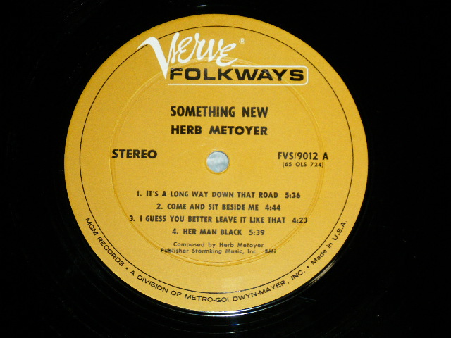 画像: HERB METOYER - SOMETHING NEW ( ACID FOLK)   ( Ex+/Ex+++  ) / 1960's  US AMERICA ORIGINAL Used LP 