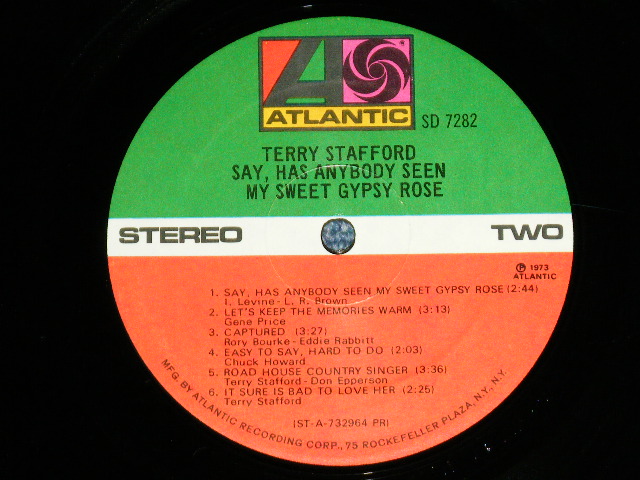 画像: TERRY STAFFORD - SAY HAS ANYBODY SEEN MY SWEER GYPSY ROSE ( Ex+/MINT- : WOFC ) / 1973 US AMERICA ORIGINAL Used LP 