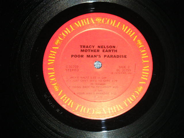 画像: TRACY NELSON - POOR MAN'S PARADISE  ( Ex++/Ex+++ )   / 1973 US AMERICA ORIGINAL Used  LP 