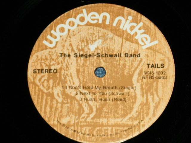 画像: The SIEGEL-SCHWALL BAND - The SIEGEL-SCHWALL BAND ( Ex+/Ex+++ Looks:Ex++ )  / 1971 US AMERICAN Used LP