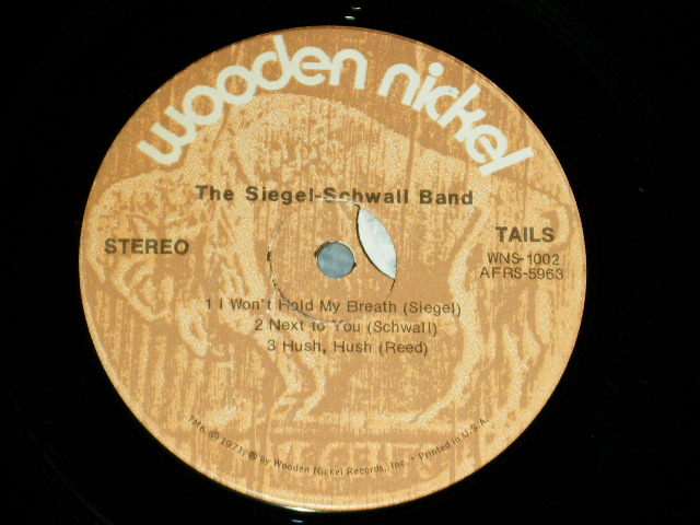 画像: The SIEGEL-SCHWALL BAND - The SIEGEL-SCHWALL BAND ( Ex+/MINT- Ex+++ )  / 1971 US AMERICAN Used LP