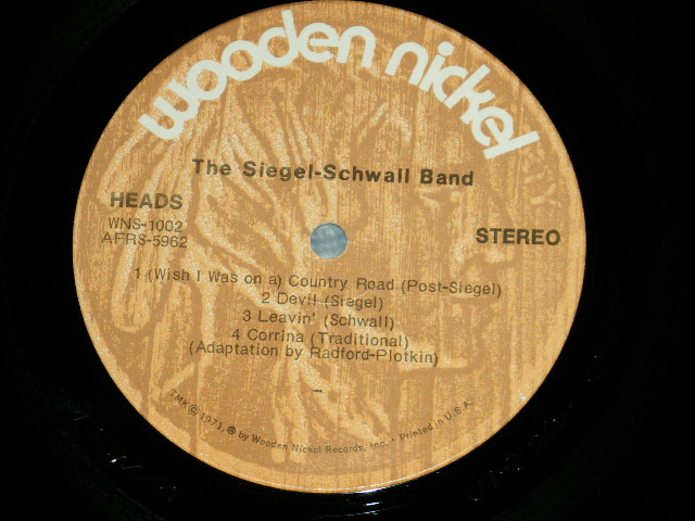 画像: The SIEGEL-SCHWALL BAND - The SIEGEL-SCHWALL BAND ( Ex+/MINT- Ex+++ )  / 1971 US AMERICAN Used LP