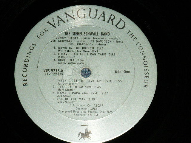 画像: The SIEGEL-SCHWALL BAND - The SIEGEL-SCHWALL BAND ( Ex+/Ex+++ SPLIT )  / 1966 US AMERICAN "1st Press Label" "MONO" Used LP