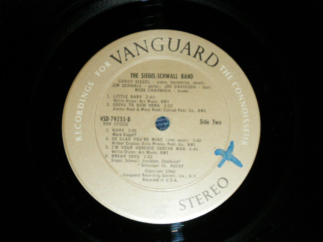 画像: The SIEGEL-SCHWALL BAND - The SIEGEL-SCHWALL BAND ( VG+++/Ex+++ : WOBC,WOL )  / 1966 US AMERICAN "1st Press Label" Used LP
