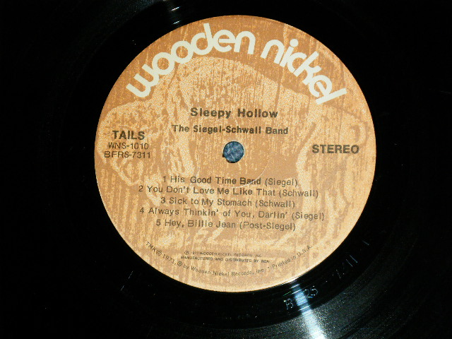 画像: The SIEGEL-SCHWALL BAND - SLEEPY HOLLOW ( VG+/Ex+++ Looks:MINT- WOFC,EDSP,WOL)  / 1971 US AMERICAN ORIGINAL Used LP