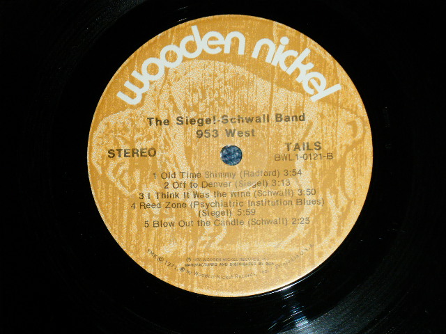 画像: SIEGEL-SCHWALL BAND - 953 WEST ( Ex+/MINT- )  / 1975 US AMERICAN Used LP