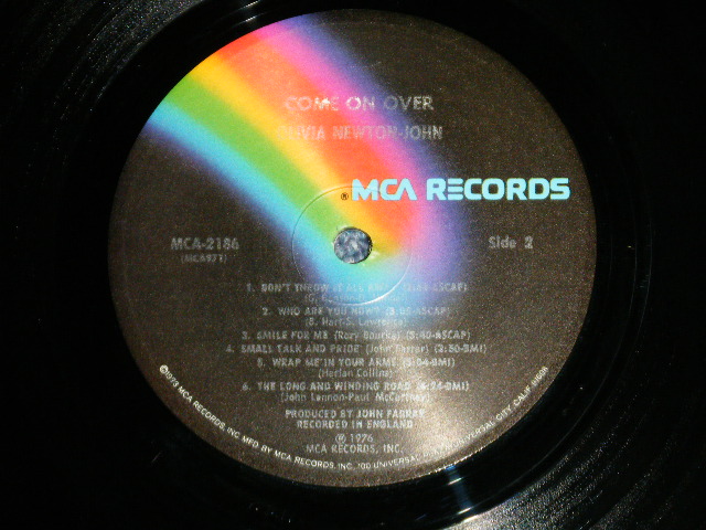 画像: OLIVIA NEWTON-JOHN - COME ON OVER  (Matrix #   A) MCA 970 W2 B.D.I.    B) MCA 971 W2 B.D.I.  )  ( Ex+++/Ex+++)  /1976 US AMERICA ORIGINAL Used LP