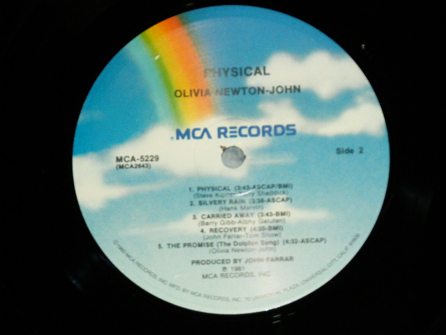 画像: OLIVIA NEWTON-JOHN - PHYSICAL ( Without PIN-UP POSTER) (MINT-/MINT-)  /1981 US AMERICA ORIGINAL Used LP