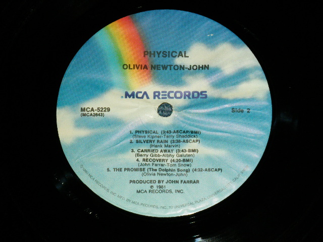 画像: OLIVIA NEWTON-JOHN - PHYSICAL ( Without PIN-UP POSTER) ( Ex+/Ex+++ )  /1981 US AMERICA ORIGINAL Used LP With PIN-UP POSTER 