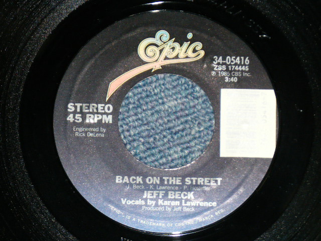 画像: JEFF BECK and ROD STEWART - PEOPLE GET READY : BACK ON THE STREET  ( MINT-/MINT- )  / 1985 US AMERICA ORIGINAL Used 7"45  Single with PICTURE SLEEVE 