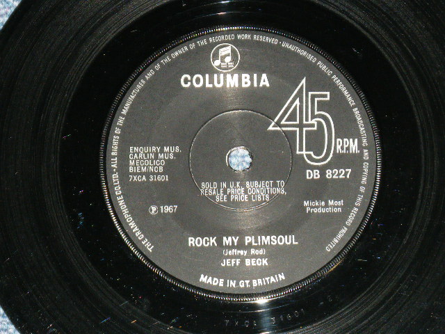 画像: JEFF BECK - TALLYMAN : ROCK MY PRIMSOUL ( Ex++/Ex++ )  / 1967  UK ENGLAND  ORIGINAL Used 7"45  Single 