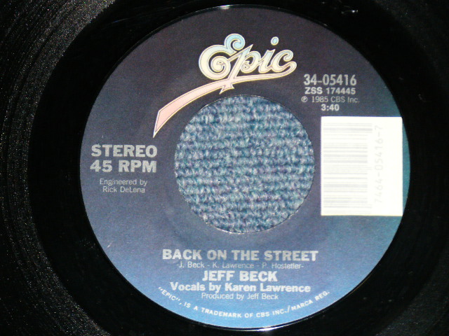 画像: JEFF BECK and ROD STEWART - PEOPLE GET READY : BACK ON THE STREET  ( Ex+++/Ex+++ )  / 1985 US AMERICA ORIGINAL Used 7"45  Single with PICTURE SLEEVE 