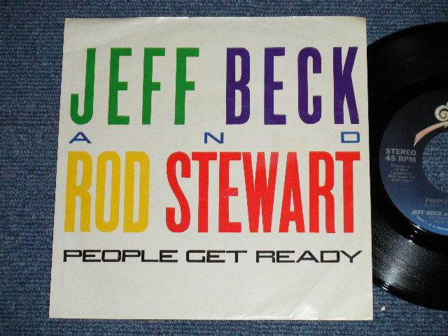 画像1: JEFF BECK and ROD STEWART - PEOPLE GET READY : BACK ON THE STREET  ( Ex+++/Ex+++ )  / 1985 US AMERICA ORIGINAL Used 7"45  Single with PICTURE SLEEVE 
