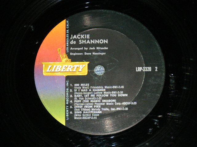 画像: JACKIE DeSHANNON  DE SHANNON -  JACKIE DE SHANNON ( Ex+/Ex+ : EDSP ) TEAROFC / 1963 US AMERICA ORIGINAL MONO Used LP 