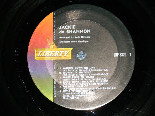 画像: JACKIE DeSHANNON  DE SHANNON -  JACKIE DE SHANNON ( Ex+/Ex+ : EDSP ) TEAROFC / 1963 US AMERICA ORIGINAL MONO Used LP 