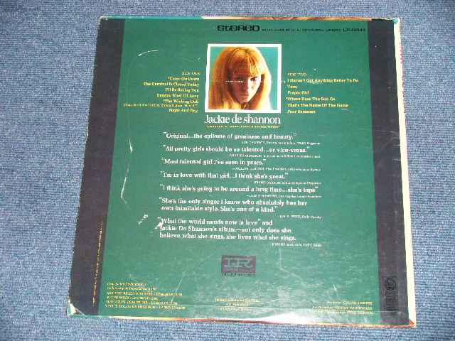 画像: JACKIE DeSHANNON  DE SHANNON -  NEW IMAGE  (  Ex++/Ex+++ Looks:Ex+ ) / 1967 US AMERICA ORIGINAL STEREO Used LP 