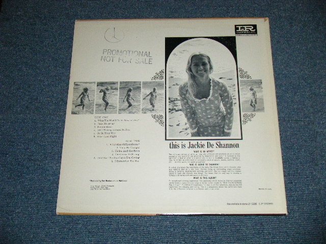 画像: JACKIE DeSHANNON  DE SHANNON -  THIS IS ( Ex+/Ex+++ EDSP ) / 1965 US AMERICA ORIGINAL 1st press "PINK Label" "PROMO STAMP" MONO  Used LP 