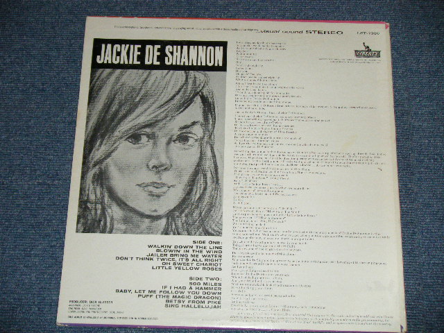 画像: JACKIE DeSHANNON  DE SHANNON -  JACKIE DE SHANNON ( Ex+/Ex+++ ) / 1963 US AMERICA ORIGINAL STEREO Used LP 