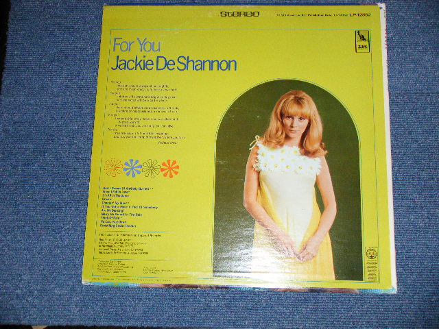 画像: JACKIE DeSHANNON  DE SHANNON -  FOR YOU (  Ex+/Ex+ Looks:Ex ) / 1967 US AMERICA ORIGINAL STEREO Used LP 