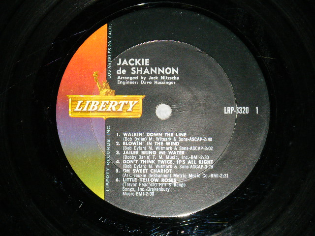画像: JACKIE DeSHANNON  DE SHANNON -  JACKIE DE SHANNON ( VG+++/Ex+ : EDSP ) TEAROFC / 1963 US AMERICA ORIGINAL MONO Used LP 