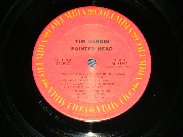 画像: TIM HARDIN - PAINTED HEAD ( Ex++/MINT- : EDSP) / 1973 US AMERICA ORIGINAL "PROMO" Used LP 