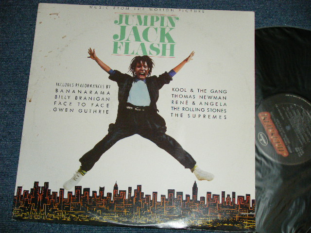 画像1: OST/V.A.  ( BANANARAMA, BILLY BRANIGAN, FACE TO FACE, GWEN GUTHRIE, KIIL & THE GANG, THOMAS NEWMAN, RENE & ANGELA, The ROLLING STONES,The SUPREMES) )  - JUMPIN' JACK FLASH  ( Ex+/Ex+++ )   /  1986 US AMERICA ORIGINAL  Used  LP