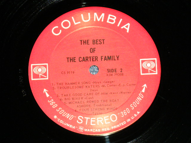 画像: The CARTER FAMILY - THE BEST OF ( Ex++/MINT- ) / 1965 US AMERICA  ORIGINAL "360 SOUND Label" STEREO  Used LP 