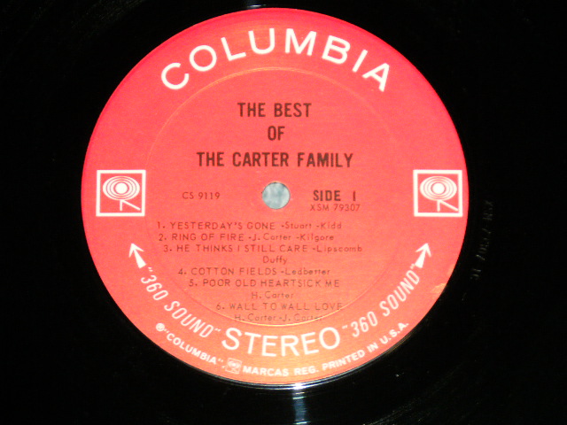 画像: The CARTER FAMILY - THE BEST OF ( Ex++/MINT- ) / 1965 US AMERICA  ORIGINAL "360 SOUND Label" STEREO  Used LP 