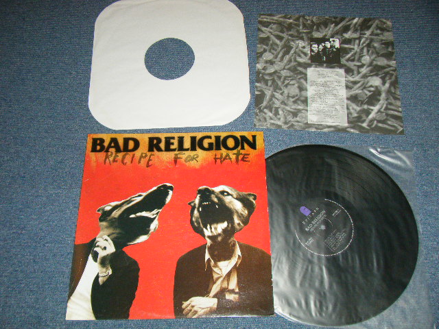 画像1: BAD RELIGION -  RECIDE FOR HATE ( Ex++/MINT-)  / 1993 US ORIGINAL Used LP 