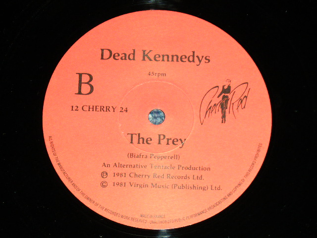 画像: DEAD KENNEDYS  - TOO DRUNK TO FUCK  (Ex+++/MINT-)  / 1981 UK ENGLAND ORIGINAL Used 12" 