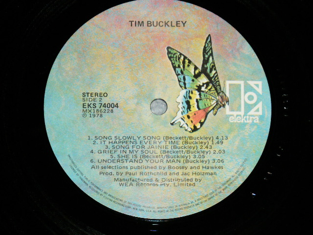 画像: TIM BUCKLEY -  TIM BUCKLEY   ( Ex+++/MINT-)   / 1978 AUSTRALIA ORIGINAL Used LP 