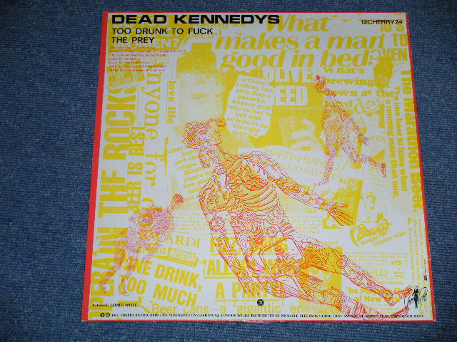 画像: DEAD KENNEDYS  - TOO DRUNK TO FUCK  (Ex+++/MINT-)  / 1981 UK ENGLAND ORIGINAL Used 12" 