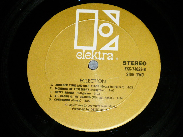 画像: ECLECTION -  ECLECTION  ( VG+++/Ex+ Looks:Ex : BB,TEAROFC ) / 1968 US AMERICA ORIGINAL   Used LP 