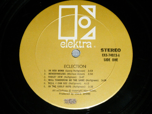 画像: ECLECTION -  ECLECTION  ( VG+++/Ex+ Looks:Ex : BB,TEAROFC ) / 1968 US AMERICA ORIGINAL   Used LP 