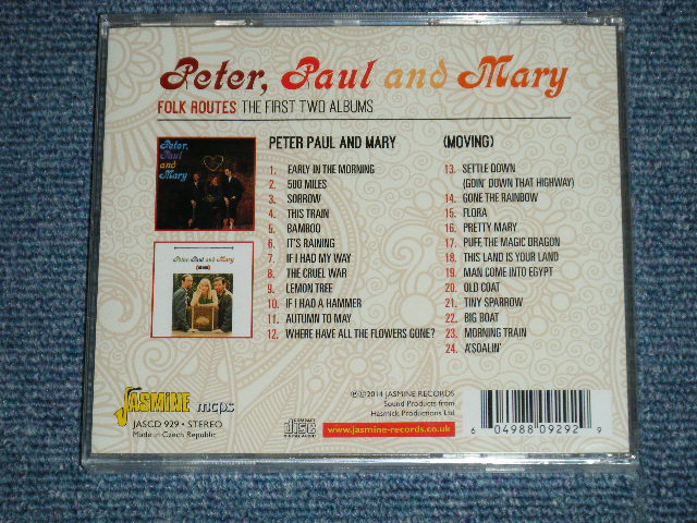 画像: PP&M  PETER PAUL and & MARY - FOLK ROUTES THE FIRST TWO ALBUMS  ( SEALED ) / 2014 CZECH REPUBLIC  ORIGINAL "Brand new SEALED" CD
