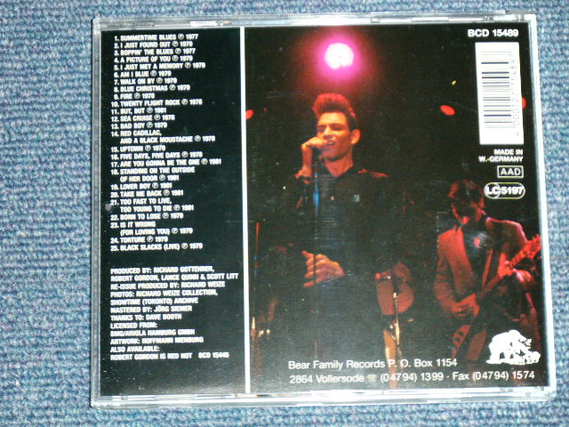 画像: ROBERT GORDON - BLACK SLACKS ( NEW ) / 2001 GERMANY GERMAN  "BRAND NEW "CD  
