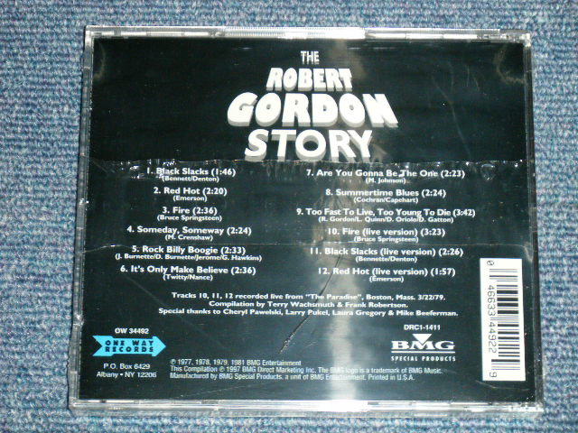 画像: ROBERT GORDON - THE ROBERT GORDON STORY  ( SEALED ) / 1997  US AMERICA ORIGINAL  "BRAND NEW SEALED" CD  