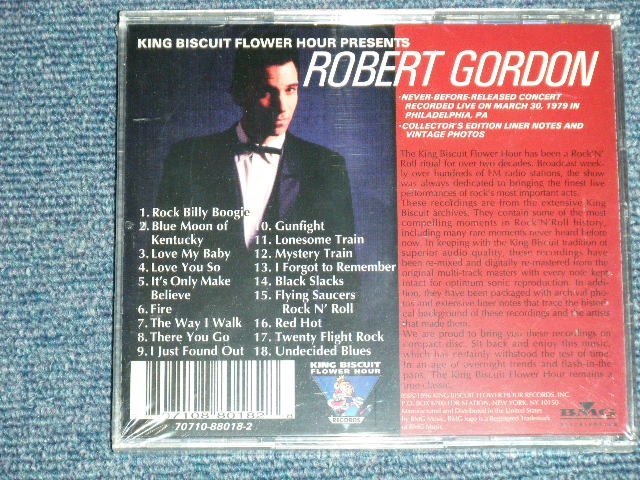 画像: ROBERT GORDON - KING BISCUIT  ( SEALED ) / 1996  US AMERICA ORIGINAL  "BRAND NEW SEALED" CD  