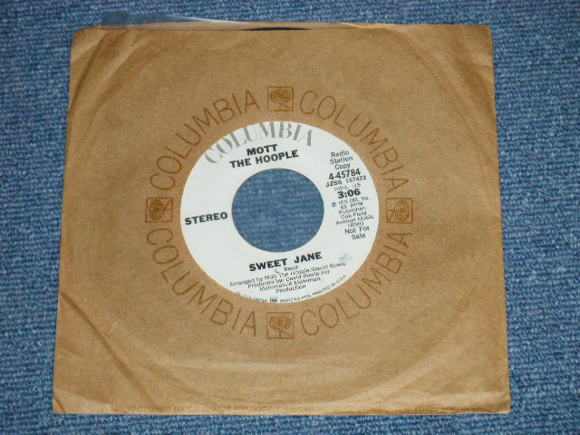 画像1: MOTT THE HOOPLE  - SWEET JANE  : MONO / STEREO ( MINT-/MINT- ) / 1972 US AMERICA  ORIGINAL "WHITE Label PROMO" "PROMO ONLY SAME FLIP" Used 7" Single 